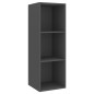 vidaXL Set Porta TV 2 pz in Truciolato Grigio vidaXL Set Porta TV 2 pz in Truciolato Grigio