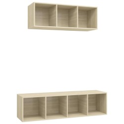 vidaXL Set Porta TV 2 pz Rovere Sonoma in Truciolato