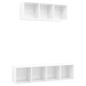 vidaXL Set Mobile TV 2 pz Bianco Lucido in Truciolato vidaXL Set Mobile TV 2 pz Bianco Lucido in Truciolato