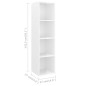 vidaXL Set Mobile TV 2 pz Bianco Lucido in Truciolato vidaXL Set Mobile TV 2 pz Bianco Lucido in Truciolato
