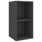 vidaXL Set Mobile TV 4 pz Grigio in Truciolato vidaXL Set Mobile TV 4 pz Grigio in Truciolato