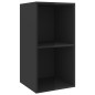 vidaXL Set Mobile TV 4 pz Nero Lucido in Truciolato vidaXL Set Mobile TV 4 pz Nero Lucido in Truciolato