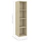 vidaXL Mobile TV a Parete 2 pz Rovere Sonoma in Truciolato vidaXL Mobile TV a Parete 2 pz Rovere Sonoma in Truciolato