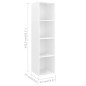 vidaXL Mobile TV a Parete 2 pz Bianco Lucido in Truciolato vidaXL Mobile TV a Parete 2 pz Bianco Lucido in Truciolato