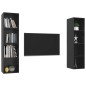 vidaXL Mobile TV a Parete 2 pz Nero Lucido in Truciolato vidaXL Mobile TV a Parete 2 pz Nero Lucido in Truciolato