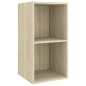vidaXL Mobile TV a Parete 4 pz Rovere Sonoma in Truciolato vidaXL Mobile TV a Parete 4 pz Rovere Sonoma in Truciolato