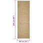 vidaXL Tappeto in Sisal Naturale 80 x 250 cm vidaXL Tappeto in Sisal Naturale 80 x 250 cm