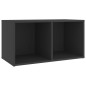 vidaXL Mobili TV 2 pz Grigio 72x35x36,5 cm in Truciolato vidaXL Mobili TV 2 pz Grigio 72x35x36,5 cm in Truciolato