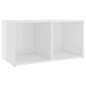 vidaXL Mobili Porta TV 2 pz Bianco Lucido 72x35x36,5 cm in Truciolato vidaXL Mobili Porta TV 2 pz Bianco Lucido 72x35x36,5 cm in Truciolato