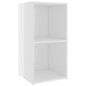 vidaXL Mobili Porta TV 2 pz Bianco Lucido 72x35x36,5 cm in Truciolato vidaXL Mobili Porta TV 2 pz Bianco Lucido 72x35x36,5 cm in Truciolato
