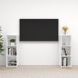 vidaXL Mobili Porta TV 2 pz Bianco Lucido 107x35x37 cm in Truciolato vidaXL Mobili Porta TV 2 pz Bianco Lucido 107x35x37 cm in Truciolato