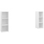 vidaXL Mobili Porta TV 2 pz Bianco Lucido 107x35x37 cm in Truciolato vidaXL Mobili Porta TV 2 pz Bianco Lucido 107x35x37 cm in Truciolato