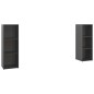 vidaXL Mobili Porta TV 2 pz Grigio Lucido 107x35x37 cm in Truciolato vidaXL Mobili Porta TV 2 pz Grigio Lucido 107x35x37 cm in Truciolato