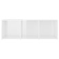 vidaXL Mobili Porta TV 2 pz Bianco Lucido 107x35x37 cm in Truciolato vidaXL Mobili Porta TV 2 pz Bianco Lucido 107x35x37 cm in Truciolato