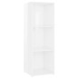 vidaXL Mobili Porta TV 2 pz Bianco Lucido 107x35x37 cm in Truciolato vidaXL Mobili Porta TV 2 pz Bianco Lucido 107x35x37 cm in Truciolato