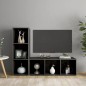 vidaXL Mobili Porta TV 2 pz Grigio Lucido 107x35x37 cm in Truciolato vidaXL Mobili Porta TV 2 pz Grigio Lucido 107x35x37 cm in Truciolato