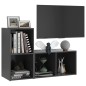 vidaXL Mobili TV 2 pz Grigi 72x35x36,5 cm in Truciolato vidaXL Mobili TV 2 pz Grigi 72x35x36,5 cm in Truciolato