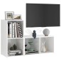 vidaXL Mobili Porta TV 2 pz Bianco Lucido 72x35x36,5 cm in Truciolato vidaXL Mobili Porta TV 2 pz Bianco Lucido 72x35x36,5 cm in Truciolato