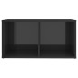 vidaXL Mobili TV 2 pz Grigio Lucido 72x35x36,5 cm in Legno Multistrato vidaXL Mobili TV 2 pz Grigio Lucido 72x35x36,5 cm in Legno Multistrato