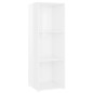 vidaXL Mobili Porta TV 4 pz Bianco Lucido 107x35x37 cm in Truciolato vidaXL Mobili Porta TV 4 pz Bianco Lucido 107x35x37 cm in Truciolato