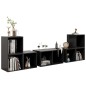 vidaXL Set Mobili TV 6 pz Grigio in Truciolato vidaXL Set Mobili TV 6 pz Grigio in Truciolato