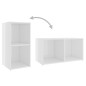 vidaXL Set Mobili TV 6 pz Bianco Lucido in Truciolato vidaXL Set Mobili TV 6 pz Bianco Lucido in Truciolato