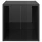 vidaXL Set Mobili TV 6 pz Nero Lucido in Truciolato vidaXL Set Mobili TV 6 pz Nero Lucido in Truciolato