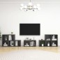 vidaXL Set Mobili TV 8 pz Grigio in Truciolato vidaXL Set Mobili TV 8 pz Grigio in Truciolato