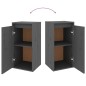 vidaXL Mobili Porta TV 2 pz Grigi in Legno Massello di Pino vidaXL Mobili Porta TV 2 pz Grigi in Legno Massello di Pino