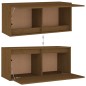 vidaXL Mobili Porta TV 2 pz Marrone Miele in Legno Massello di Pino vidaXL Mobili Porta TV 2 pz Marrone Miele in Legno Massello di Pino