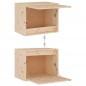 vidaXL Mobili Porta TV 4 pz in Legno Massello di Pino vidaXL Mobili Porta TV 4 pz in Legno Massello di Pino