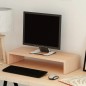 Supporto per Monitor in Truciolato 60x23,5x12 cm Beige Supporto per Monitor in Truciolato 60x23,5x12 cm Beige