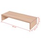 Supporto per Monitor in Truciolato 60x23,5x12 cm Beige Supporto per Monitor in Truciolato 60x23,5x12 cm Beige