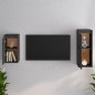 vidaXL Mobili Porta TV 2 pz Grigi in Legno Massello di Pino