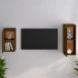 vidaXL Mobili Porta TV 2 pz Miele in Legno Massello di Pino vidaXL Mobili Porta TV 2 pz Miele in Legno Massello di Pino