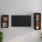 vidaXL Mobili Porta TV 2 pz Neri in Legno Massello di Pino vidaXL Mobili Porta TV 2 pz Neri in Legno Massello di Pino