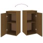 vidaXL Mobili Porta TV 4 pz Miele in Legno Massello di Pino vidaXL Mobili Porta TV 4 pz Miele in Legno Massello di Pino