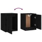 vidaXL Mobili Porta TV 5 pz Neri in Legno Massello di Pino vidaXL Mobili Porta TV 5 pz Neri in Legno Massello di Pino