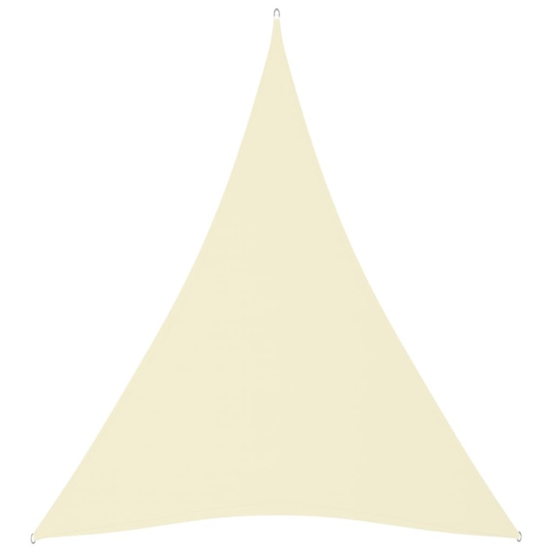 vidaXL Parasole a Vela Oxford Triangolare 3x4x4 m Crema vidaXL Parasole a Vela Oxford Triangolare 3x4x4 m Crema