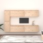 vidaXL Mobili Porta TV 6 pz in Legno Massello di Pino vidaXL Mobili Porta TV 6 pz in Legno Massello di Pino