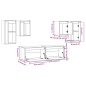 vidaXL Mobili Porta TV 6 pz Miele in Legno Massello di Pino vidaXL Mobili Porta TV 6 pz Miele in Legno Massello di Pino