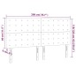Testiere 4 pz Rosa 100x5x78/88 cm in Velluto Testiere 4 pz Rosa 100x5x78/88 cm in Velluto