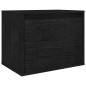 vidaXL Mobili Porta TV 6 pz Neri in Legno Massello di Pino vidaXL Mobili Porta TV 6 pz Neri in Legno Massello di Pino