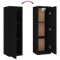 vidaXL Mobili Porta TV 6 pz Neri in Legno Massello di Pino vidaXL Mobili Porta TV 6 pz Neri in Legno Massello di Pino