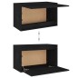vidaXL Mobili Porta TV 6 pz Neri in Legno Massello di Pino vidaXL Mobili Porta TV 6 pz Neri in Legno Massello di Pino