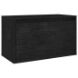 vidaXL Mobili Porta TV 6 pz Neri in Legno Massello di Pino vidaXL Mobili Porta TV 6 pz Neri in Legno Massello di Pino