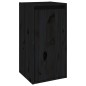 vidaXL Mobili Porta TV 6 pz Neri in Legno Massello di Pino vidaXL Mobili Porta TV 6 pz Neri in Legno Massello di Pino