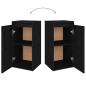 vidaXL Mobili Porta TV 4 pz Neri in Legno Massello di Pino vidaXL Mobili Porta TV 4 pz Neri in Legno Massello di Pino