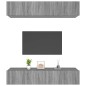 vidaXL Mobili TV 4 pz Grigi Sonoma 80x30x30 cm in Legno Multistrato vidaXL Mobili TV 4 pz Grigi Sonoma 80x30x30 cm in Legno Multistrato