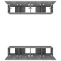 vidaXL Mobili TV 4 pz Grigi Sonoma 80x30x30 cm in Legno Multistrato vidaXL Mobili TV 4 pz Grigi Sonoma 80x30x30 cm in Legno Multistrato